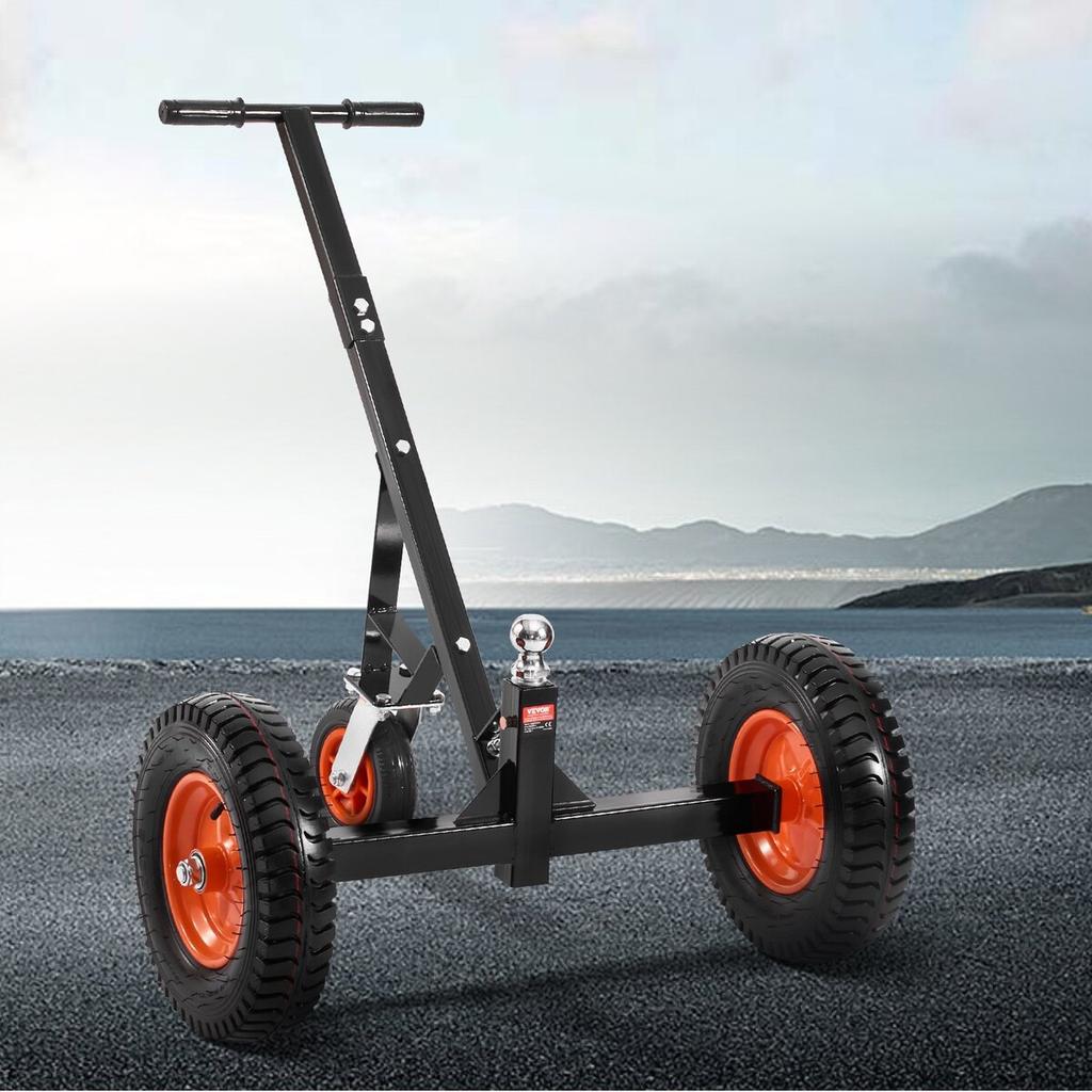 1200lbs Trailer Dolly 18 and 22 In Adjustable Height 2 In Ball 15.2 In Tires