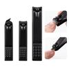 8/12/15/24pcs Black Nail Clipper Set Pedicure Knife Stainless Steel Nail Beauty Tool Nail Care Trimmer Portable Travel Box