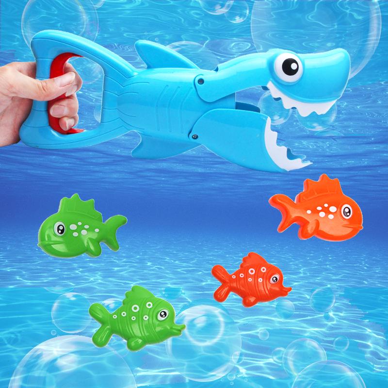 Cross Shark Clip Fun: Big Fish Little Fish Bath Toys for Summer Fishing Play