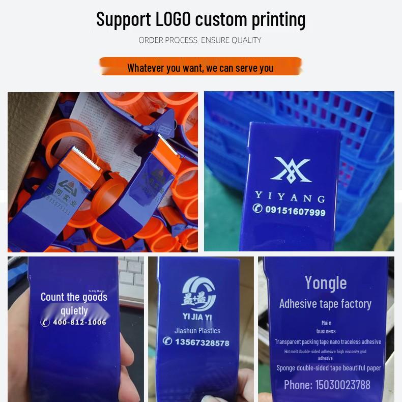 Transparent Tape Dispenser & Cutter - Large/Small Box Sealer & Adhesive Tape Machine