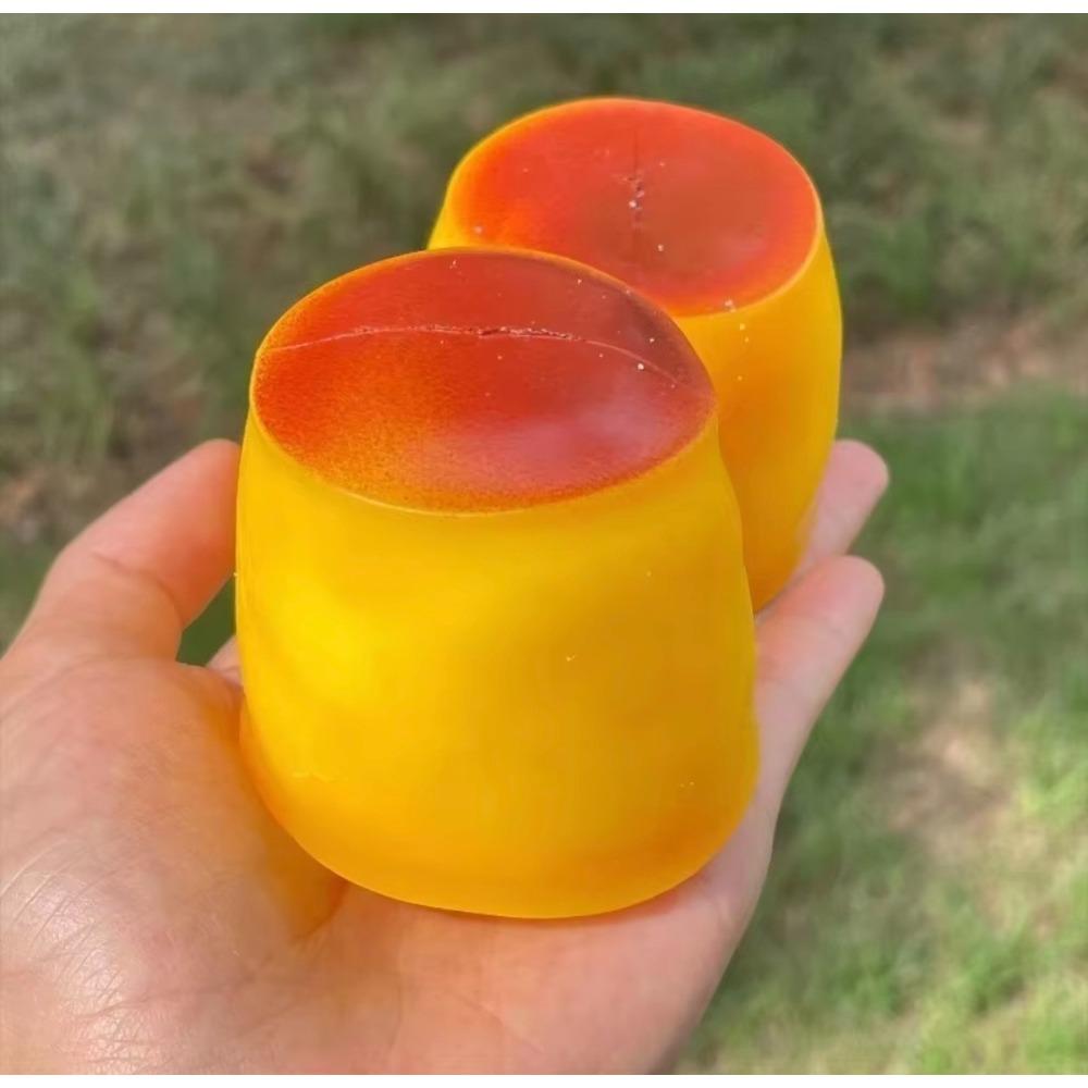 Karamel Pudding Knapperige Vormbare Stressbal Fidget Speelgoed Knapperige Knijpbal Ronde Blokken Gevuld ASMR Anti Stress Speelgoed voor Volwassenen