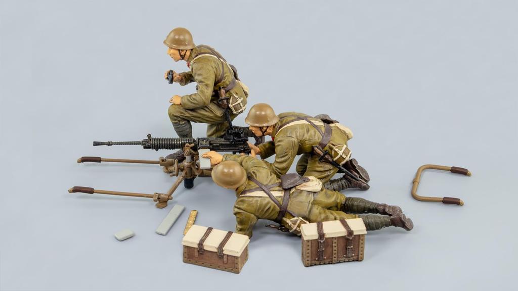 Pit Road 1/35 Maßstab Grand Armor Serie Japanische Armee Typ 92 Schweres Maschinengewehr mit 3 Schützen, Plastikmodell G39 (Militär)
