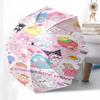 Sanrio Automatic Opening and Closing Parasol Compact Travel Umbrella with 8 Ribs for Women and Men Ideal Birthday/Christmas Gift, Outdoor Ac