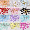 1 Set 3D Acrylic Flower for Nails Charms Summer Decoration Rhinestones Pearl Beads Parts Nail Supplies Accessories Mixed 3/6mm
