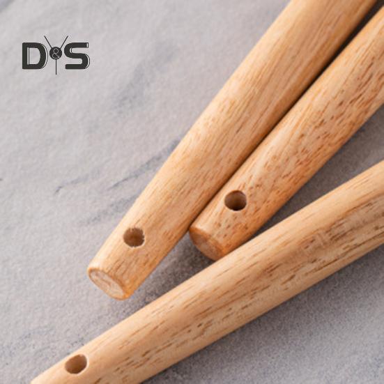 12Pcs Silicone Kitchenware Set Turner Spatula Spoon Non-Stick Heat Resistant Cooking Utensils with Wooden Handles Storage Bucket for All Cookware