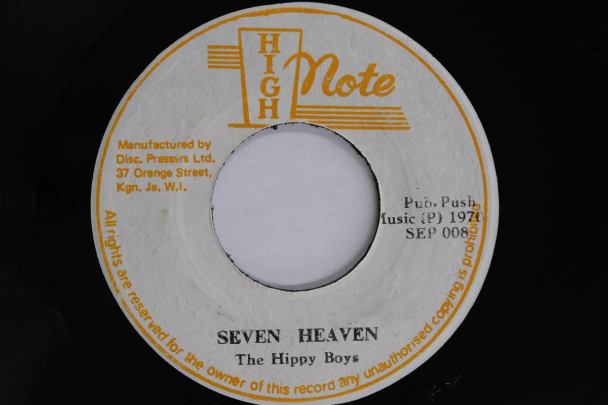 7inch Record HIPPY BOYS  FIRST GENERATION  Seven Heaven  Whats So Good About SEP007 HIGH NOTE 1970 Jamaica Reggae Ska  Dub Used