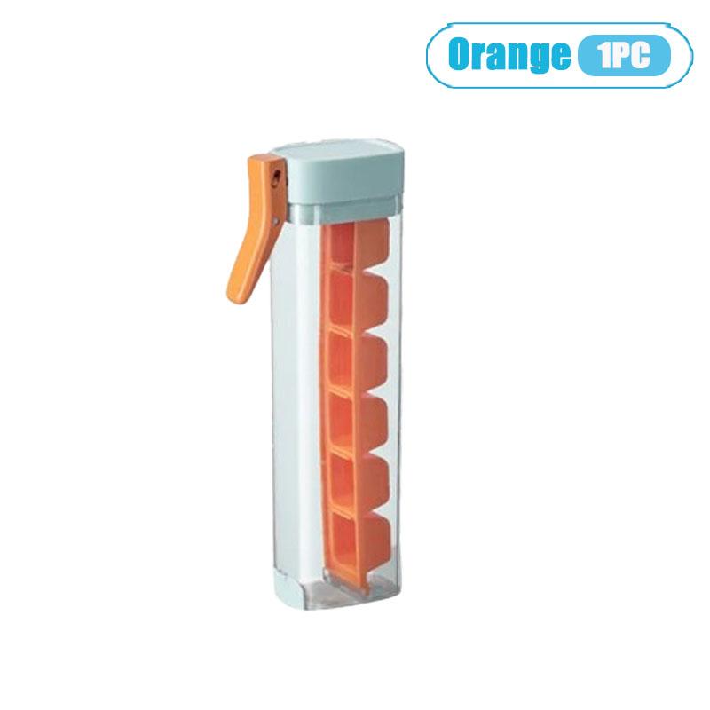 Compact Press Ice Cube Maker Slim Vertical Tray For Small Refrigerators And Single Use