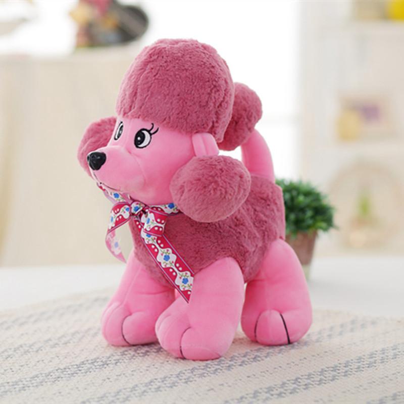 23cm Cute Staffed Poodle Toys Plush Soft Teddy Dog Toy Dolls Kawaii Animal Gift For Children Kids Lo