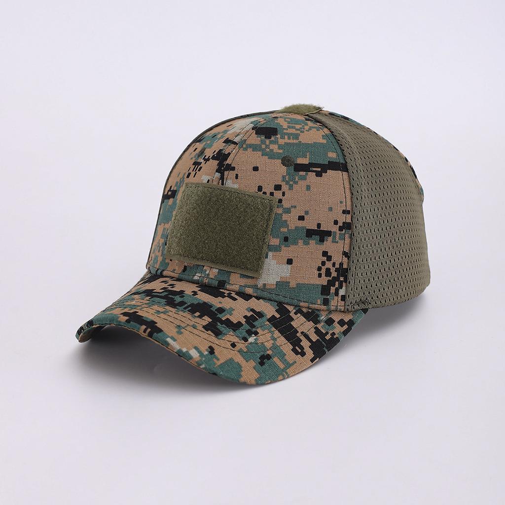 Military Fans Outdoor High-Quality Python Velcro Baseball Cap Men'S Tactical Camouflage Hat Sports Mesh Cap