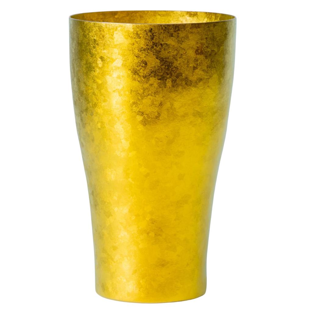 HORIE Pure Titanium Structure Magnum Double-Walled Tumbler, Kiln-Crafted, Magnum, High-Performance Double-Walled (Gold, (500ml))