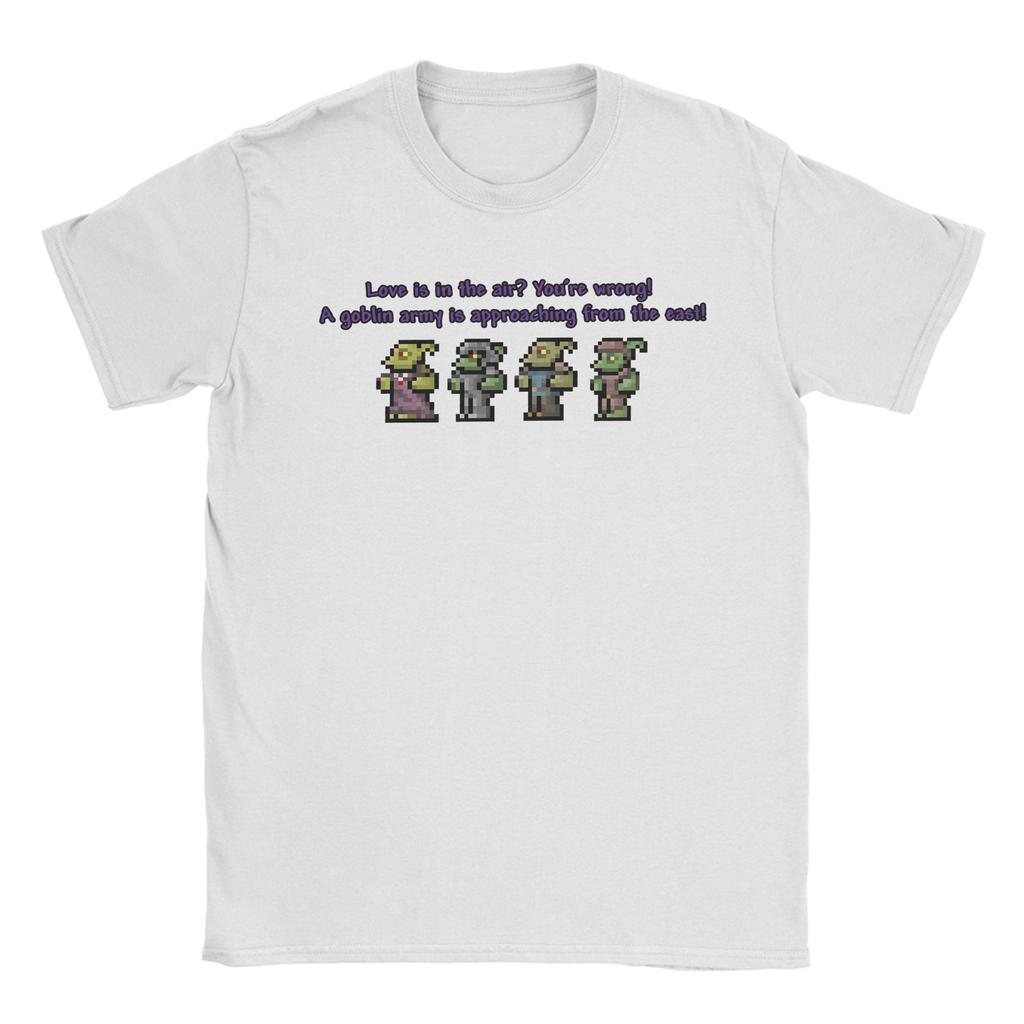 Terraria Christmas Pattern Pure Cotton T-Shirt For Man Summer  Streetwear T-Shirts O Neck Harajuku Tees Oversized Print Tops