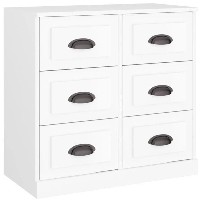 VidaXL Buffet blanc 70x35,5x67,5 cm bois d'ingénierie 816432
