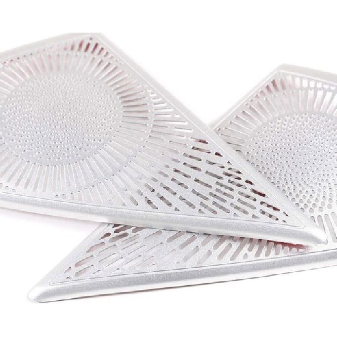 For Mercedes-Benz S-Class W221 Aluminum Front Door Speaker Cover Trim 2008-2013