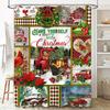 christmas shower curtain