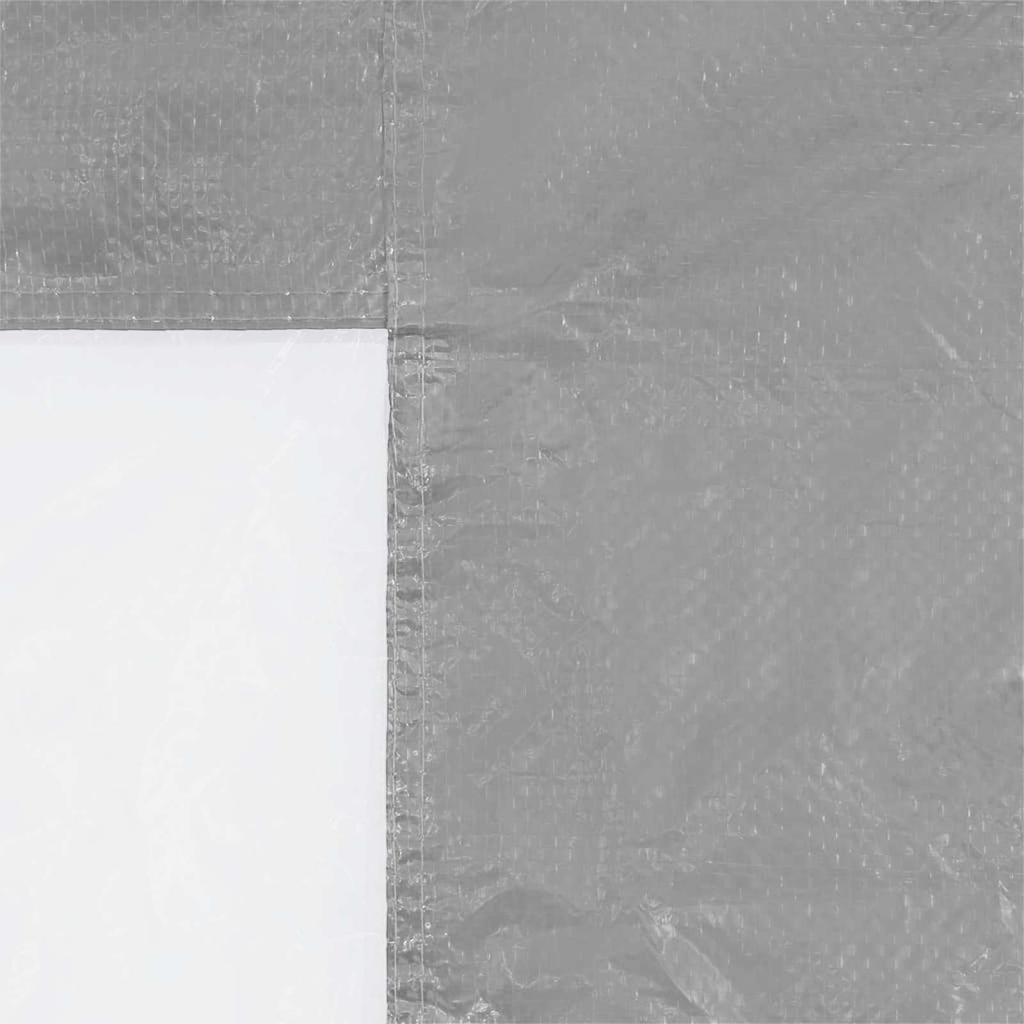 Party Tent Side Panel 2 pcs 300 x 195 cm Light Gray PE and Steel