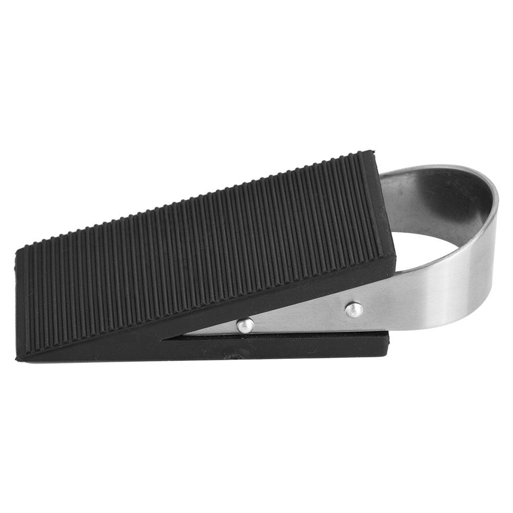 Rubber Door  , Stainless Steel Door Stopper with Modern Design, for Home School Use, Works On All  S