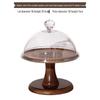Round Dessert Tray with Transparent Lid - Fruit Tasting Display Cover