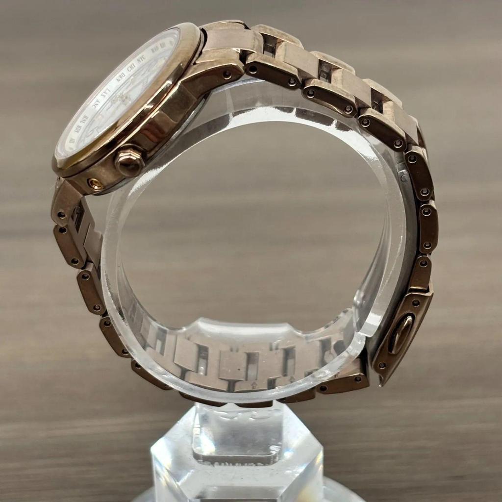 Used Beautiful Condition CITIZEN Watch xC Cross-Sea Eco-Drive Radio-controlled Watch Sakura Pink Titania Line Happy Flight Series EC1144-51C Ladies