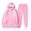 Unisex Fleece-Lined Thick Hooded Jacket - Solid Color, Trendy Autumn/Winter Style, Custom Logo Printing