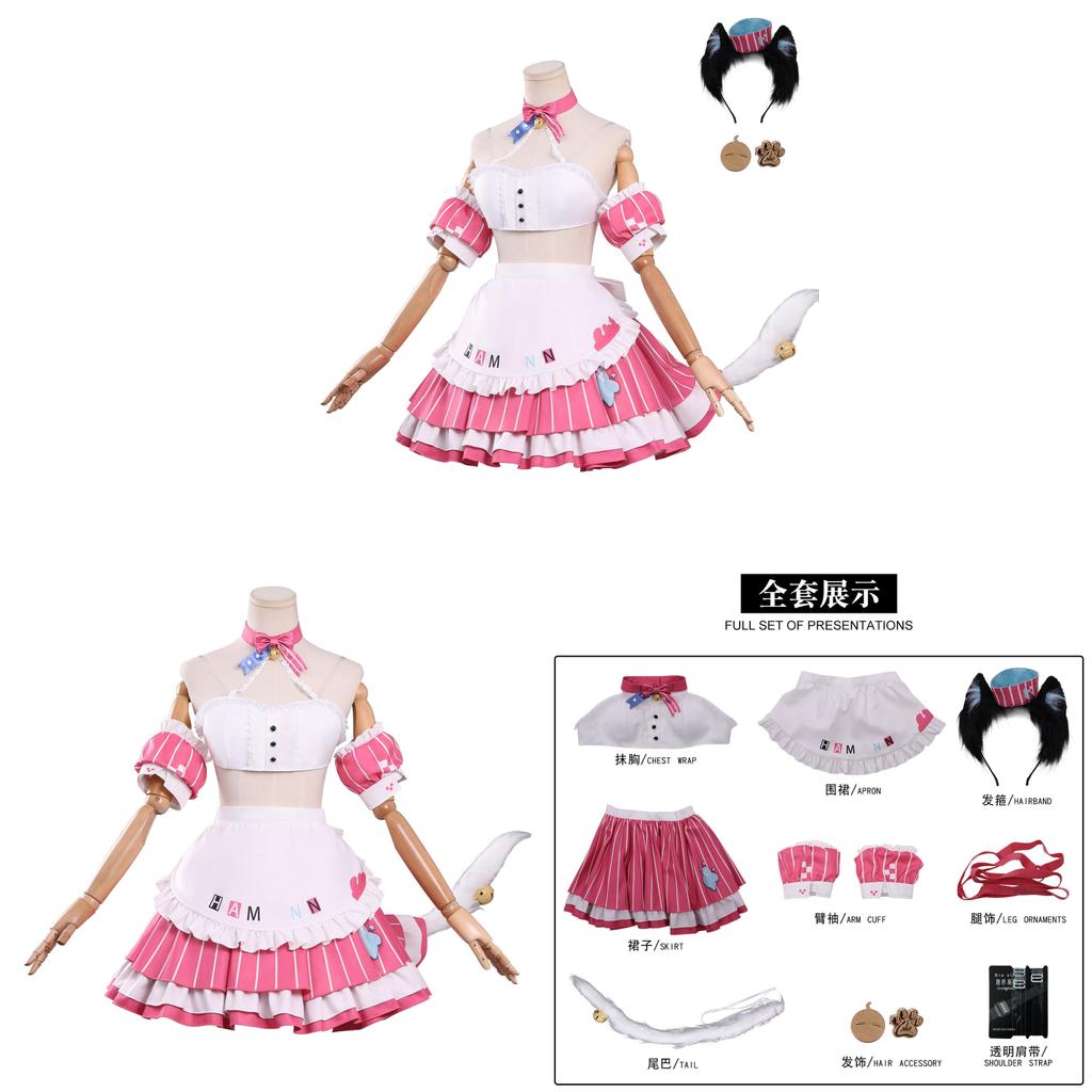 Azur Lane Uss Hammann Cosplay Costume For Halloween Role Play With Polyester Fabric For Game Events