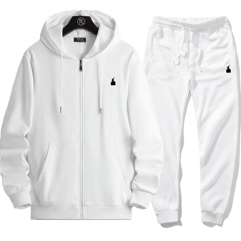 Embroidered Little Pony Cotton Cardigan & Velvet Hoodie Set for Men and Women – Spring New Arrival