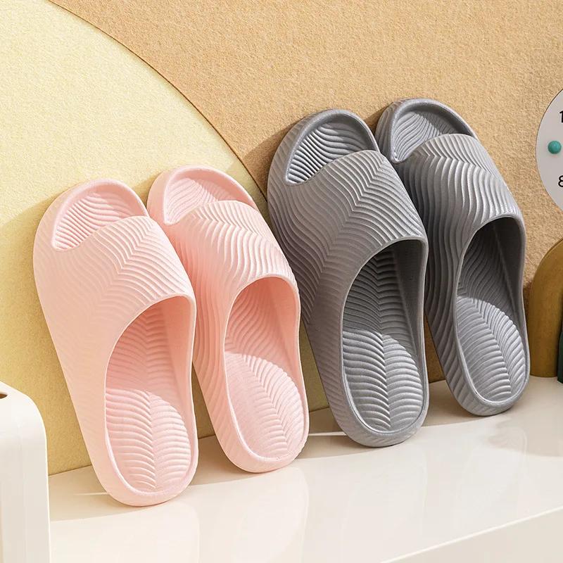 Fashion Shoes for Women Summer Fashion Concise Couple Home Shoes Non-slip Slides Soft Men Slippers Indoor  Women Sandals Women Shoes