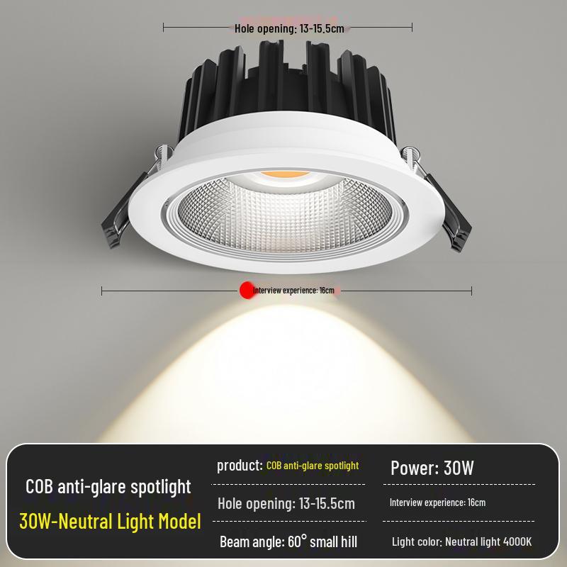 Spotlight LED Ceiling Light for Home & Store - Recessed COB Downlight 5W/7W