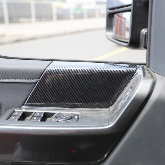 Kohlefaser-Optik 4-Türgriff-Abdeckungen für Ford F-150 -2025