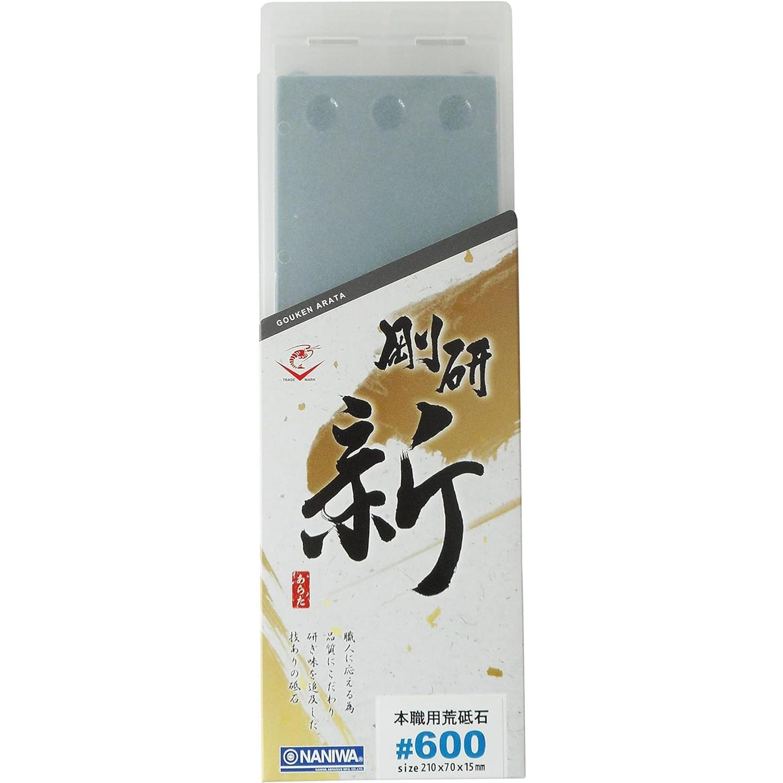 Заточный камень Naniwa Goken Shin #600 NA-0060     Прочный камень средней зернистости для профессиональной заточки