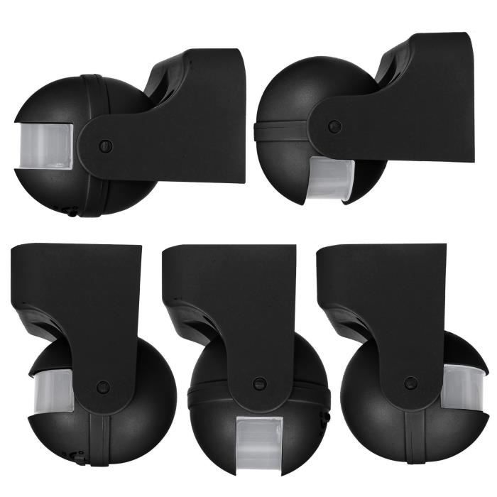 Détecteur de mouvement pir infrarouge maclean mce358 b noir ip44 portée 12m charge max. 800-1200w