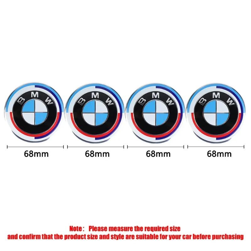 56/68mm Car Wheel Center Covers Hub Caps Auto Badge Hubcaps Replacement Ffor BMW M3 M5 M6 X1 X3 E46 E90 E39 F10 F20 F30 G20 E60 M