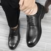 Neue Herren Kuhleder Freizeitschuhe Business Luxusmarke Oxfords Echtes Leder Herren Derby Schuhe Rutschfeste Italienische Herrenschuhe