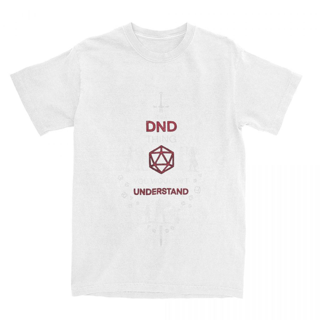 DnD Dice D20 Game Men Women T Shirts Dungeon Dragon Apparel Fashion Tee Shirt T-Shirt 100% Cotton Gift Idea Clothes