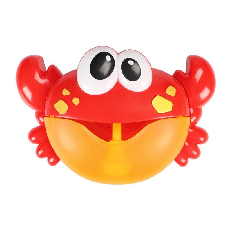 

Adorable Red Plastic Cartoon Crab Baby Bath Toy With Music And Bubble Fun Machine красный