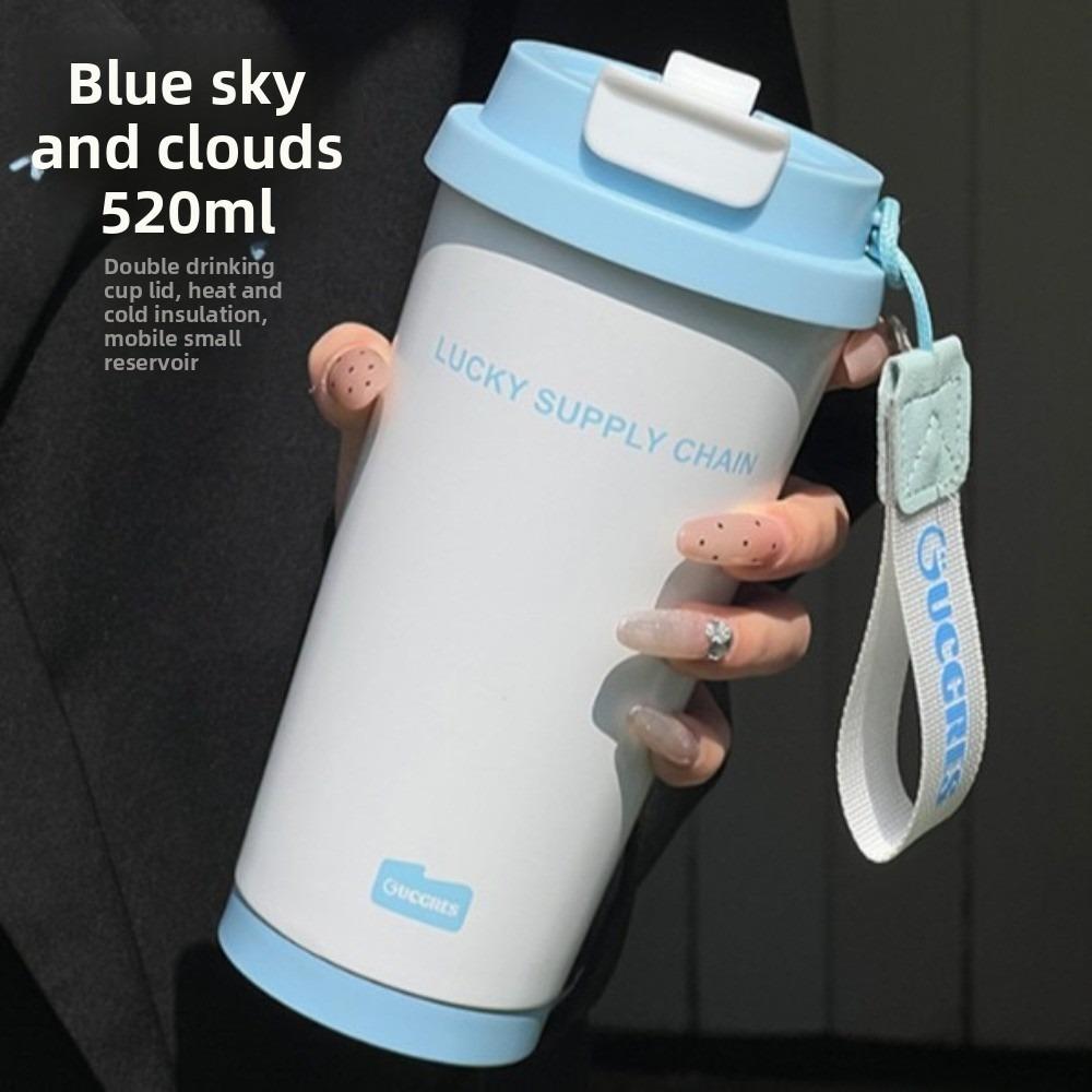 

High-Capacity 316 Stainless Steel Cup 500ML Thermal Water Bottle Thermal Mug for Boys and Girls A