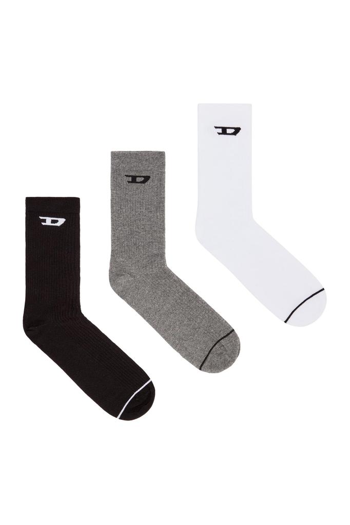 Diesel Men's 3-Pack Socks, A154050LKBI, Size L, A, E4157