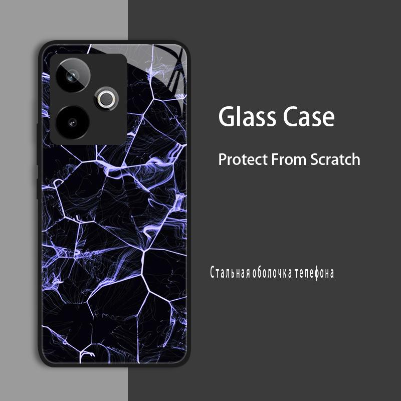 Etui na Realme GT7 5G RMX5061 Etui ze szkła hartowanego Twarda obudowa Dla Realme GT 7 Pro GT7 T RealmeGT 7T Etui ochronne Luksusowa Capa