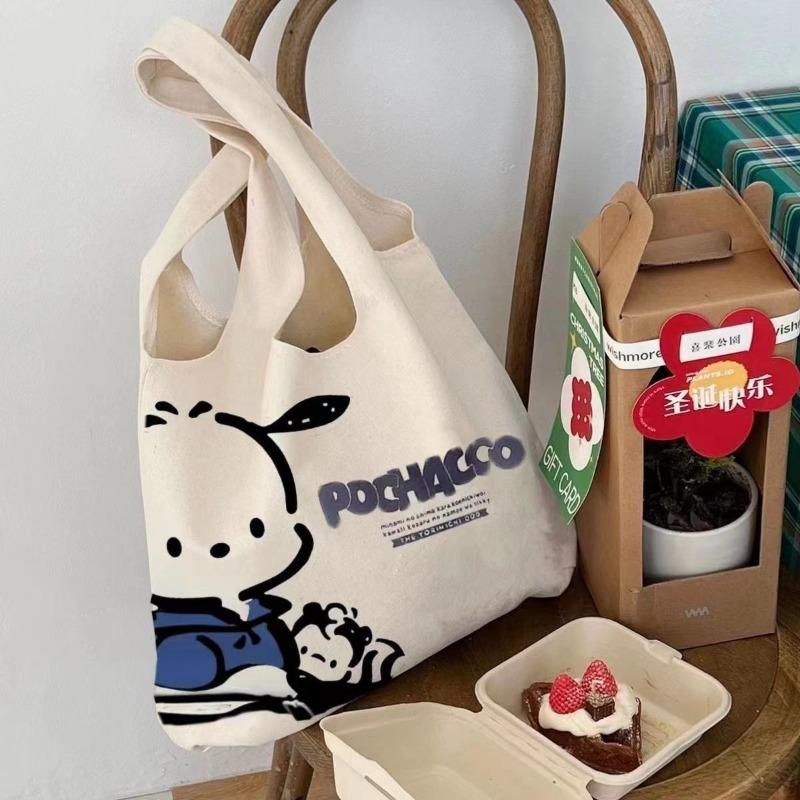 2025 New Cartoon Japanese Pochacco Printed Shoulder Bag Daily Commuter Handbag