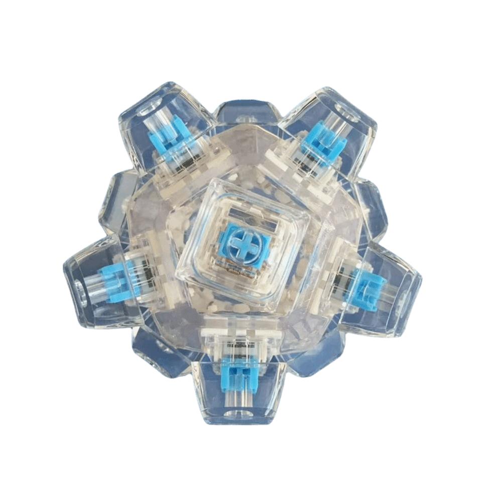 Square Shape Button Cube Ball Toy Finger Games Spherical Square Fidget Keyboard Key Toy  Travel