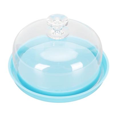 Watch Movement Dust Cover 6 Slots Storage Transparent Lid Blue Watch Dust Cover Tray