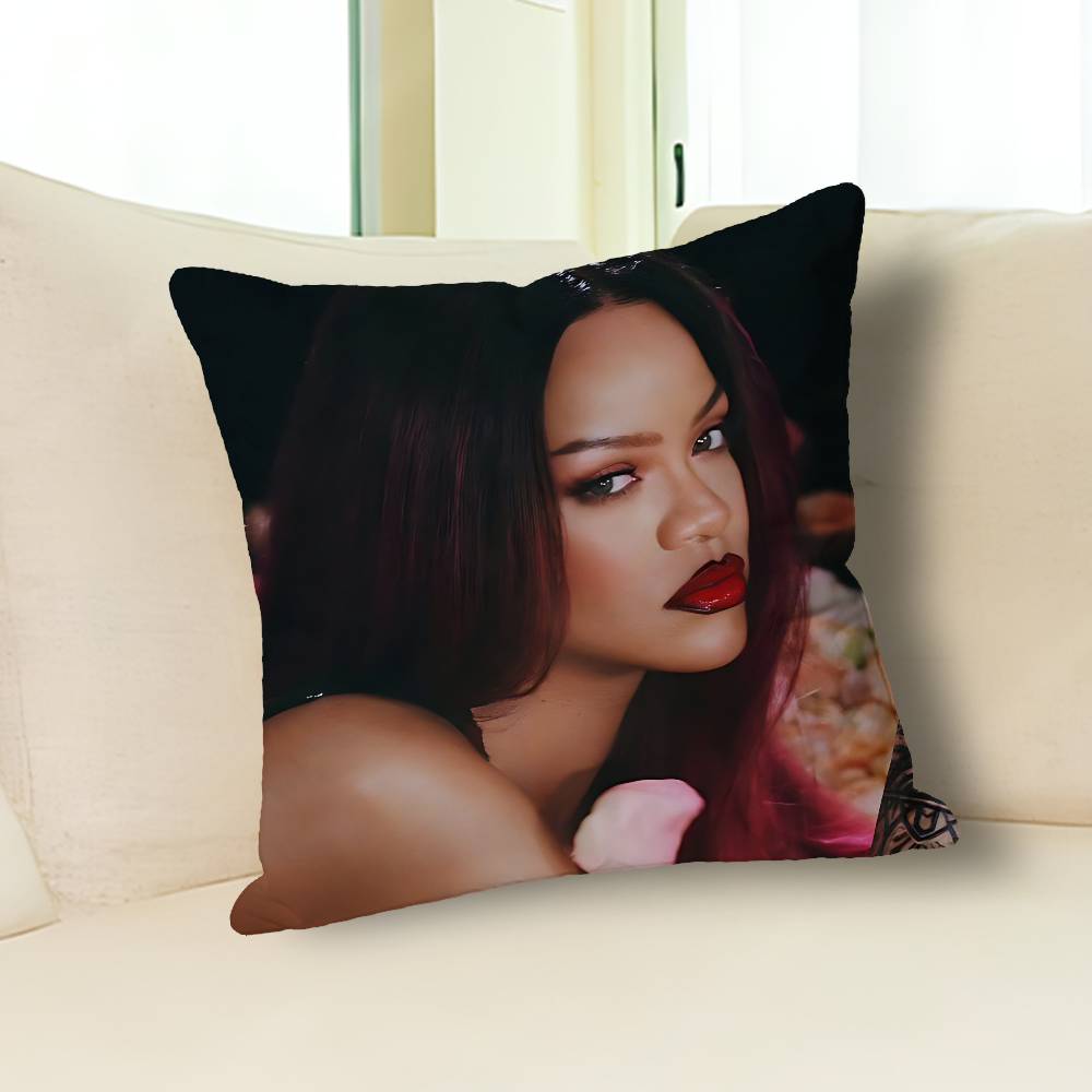 

Hot Singer R-Rihannas-S Various Sizes Square Pillow Case For Car Home Bedchamber Decor Custom Valentine gift 30cmx30cm