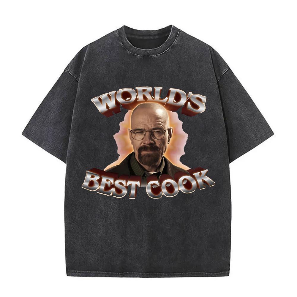 Heisenberg TV Breaking Bad Stay Out of My Territory Vintage Washed T Shirt Better Call Saul Graphic Tshirt Men Cotton Tshirts