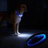 New LED Dog Collar USB Rechargeable,3 Mode Adjustable Glowing Dog Collar for Night Walking,Safe Reflective Pet Collar