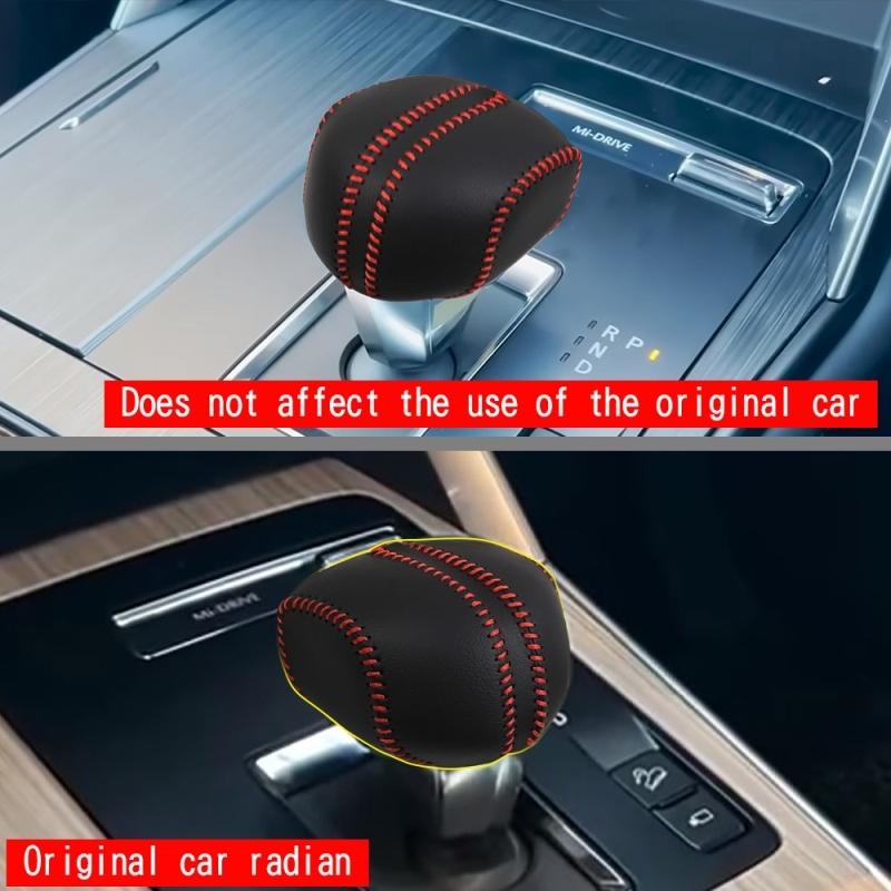 LHD RHD For Mazda CX-60 CX60 CX-80 CX 80 CX 90 -2024 Car leather gear Head Knob Gear Shift Collars Handbrake Grip Cover