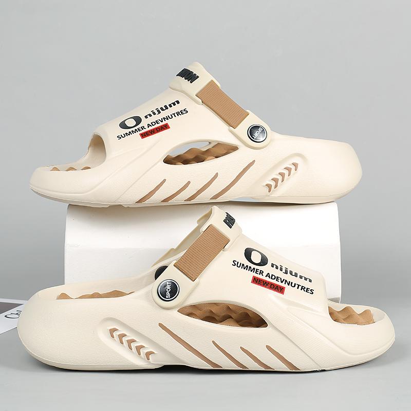 Summer Men's Massage Slippers Outdoor Sandals Beach Comfortable Soft Slides Indoor Casual Shoes Men Sandals