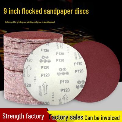 Popular 9-inch Flocked Self-Adhesive Sanding Discs: Durable and Efficient for Grinding and Polishing