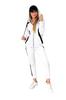 White Sport Set with Stripes
