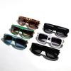 Glasses Large Frame Transparent Green Sunglasses Men'S Street Shooting Crystal Sunglasses Women