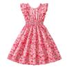 Girl Princess Dress 2025 Summer Kids Fashion Sleeveless Dress with Lace Bow