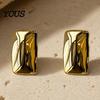 Comfortable Long-lasting Earrings 1 Pair Chunky for Women, Silver/Gold Statement Elegant Lightweight Drop Stud Earrings, Geometric Square Jewelry Gift